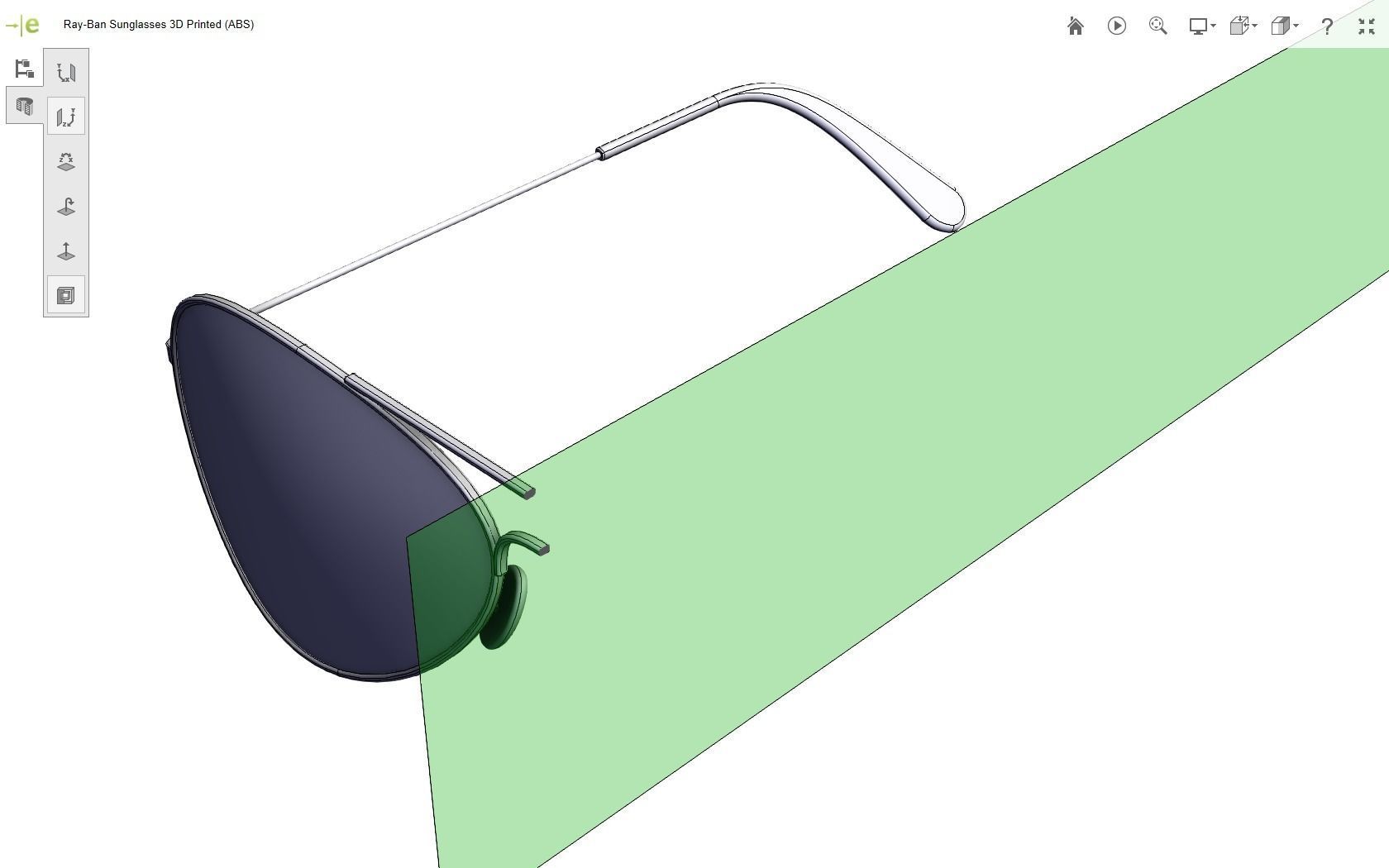 Ray-Ban Sunglasses 3D print model_24