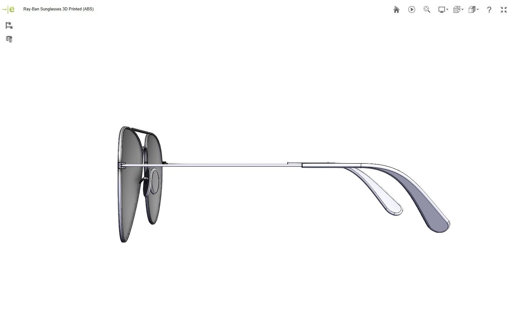 Ray-Ban Sunglasses 3D print model_16