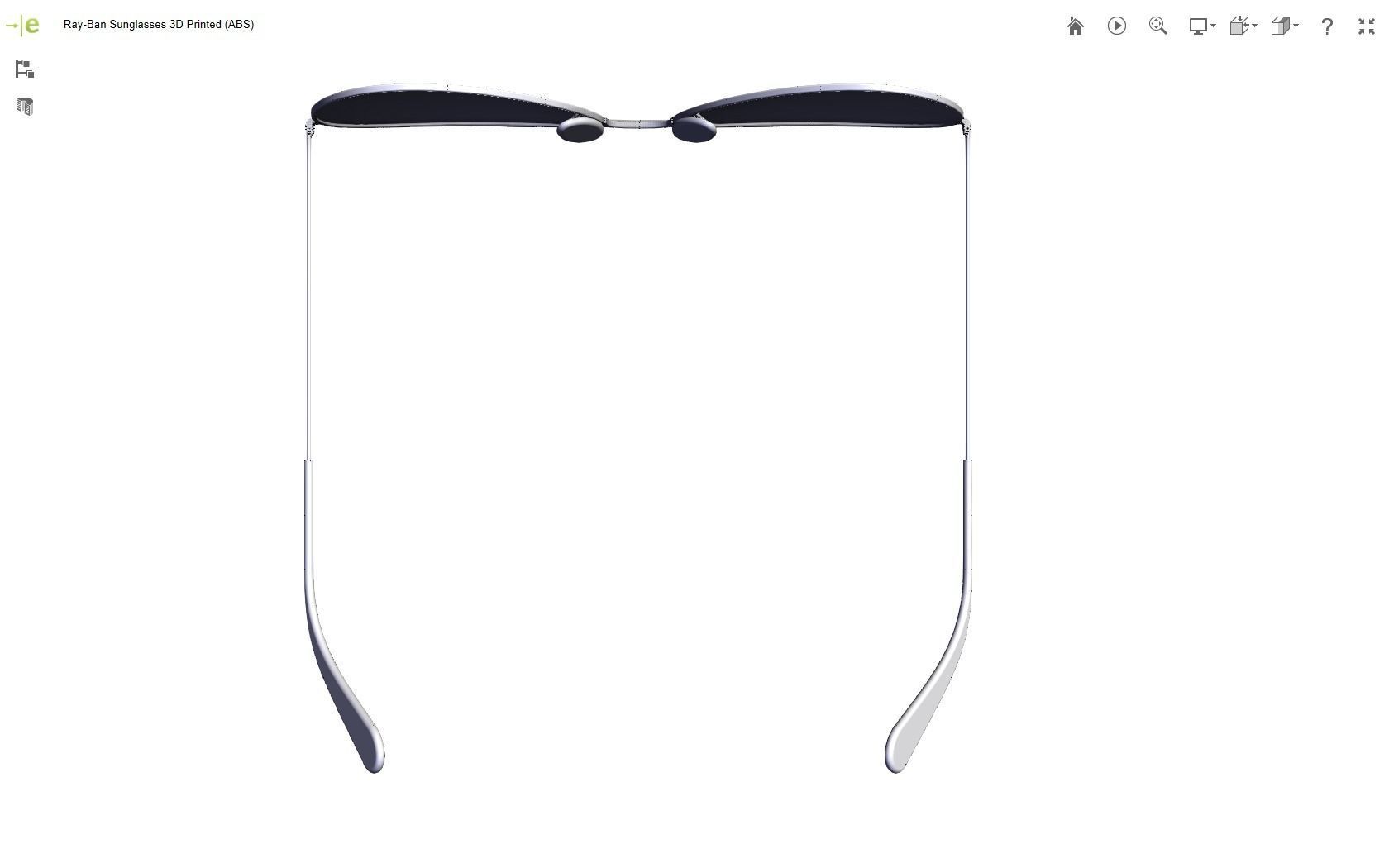 Ray-Ban Sunglasses 3D print model_21