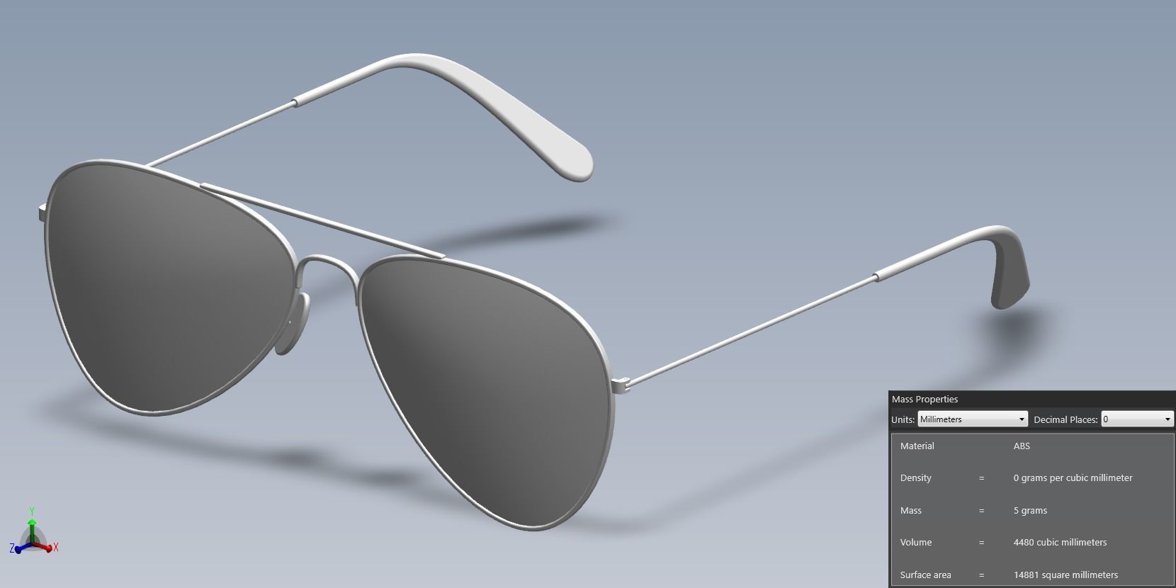 Ray-Ban Sunglasses 3D print model_35