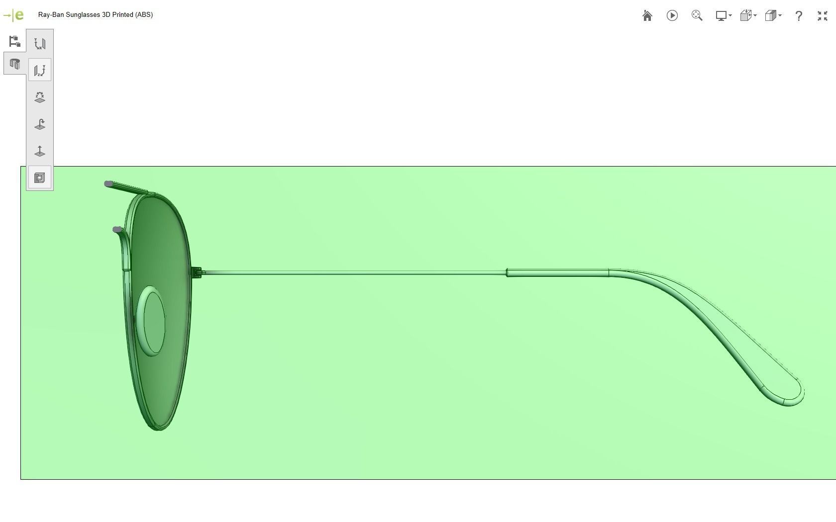 Ray-Ban Sunglasses 3D print model_25