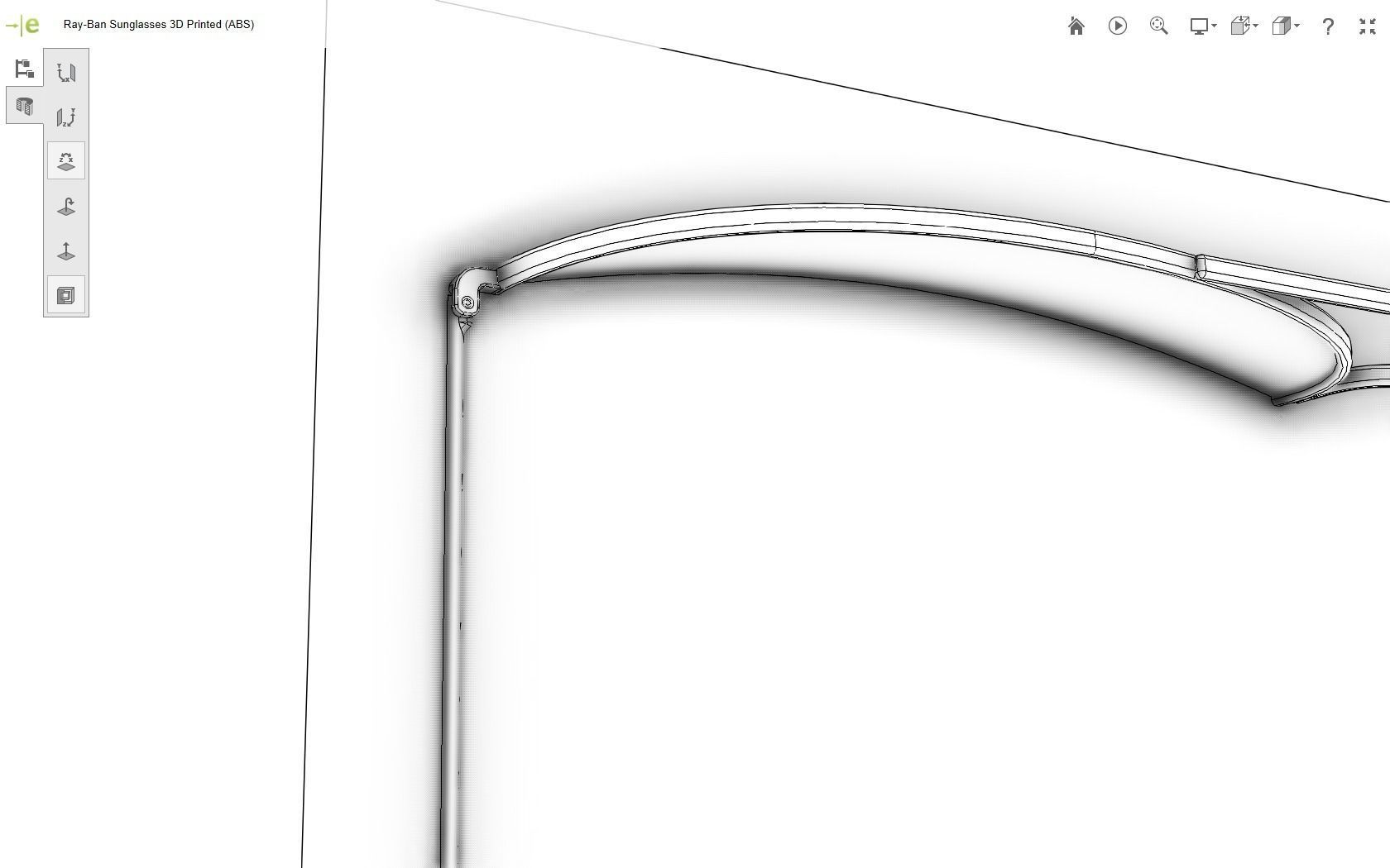 Ray-Ban Sunglasses 3D print model_32