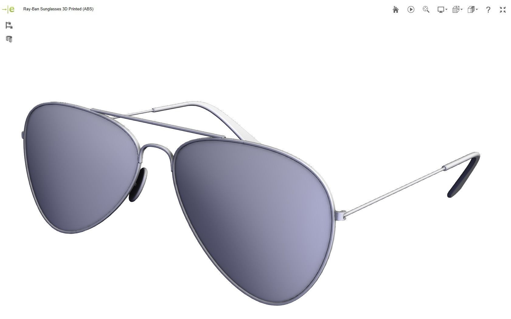Ray-Ban Sunglasses 3D print model_5