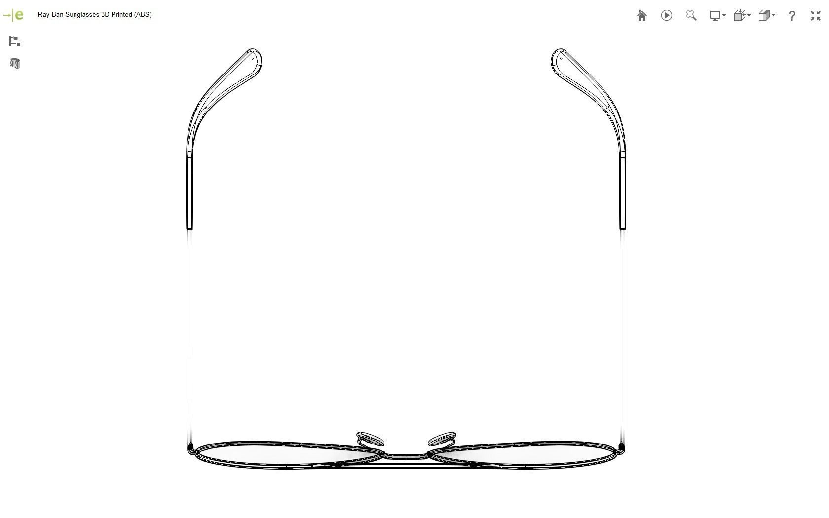 Ray-Ban Sunglasses 3D print model_11
