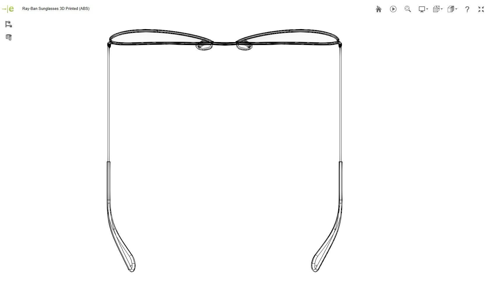 Ray-Ban Sunglasses 3D print model_23