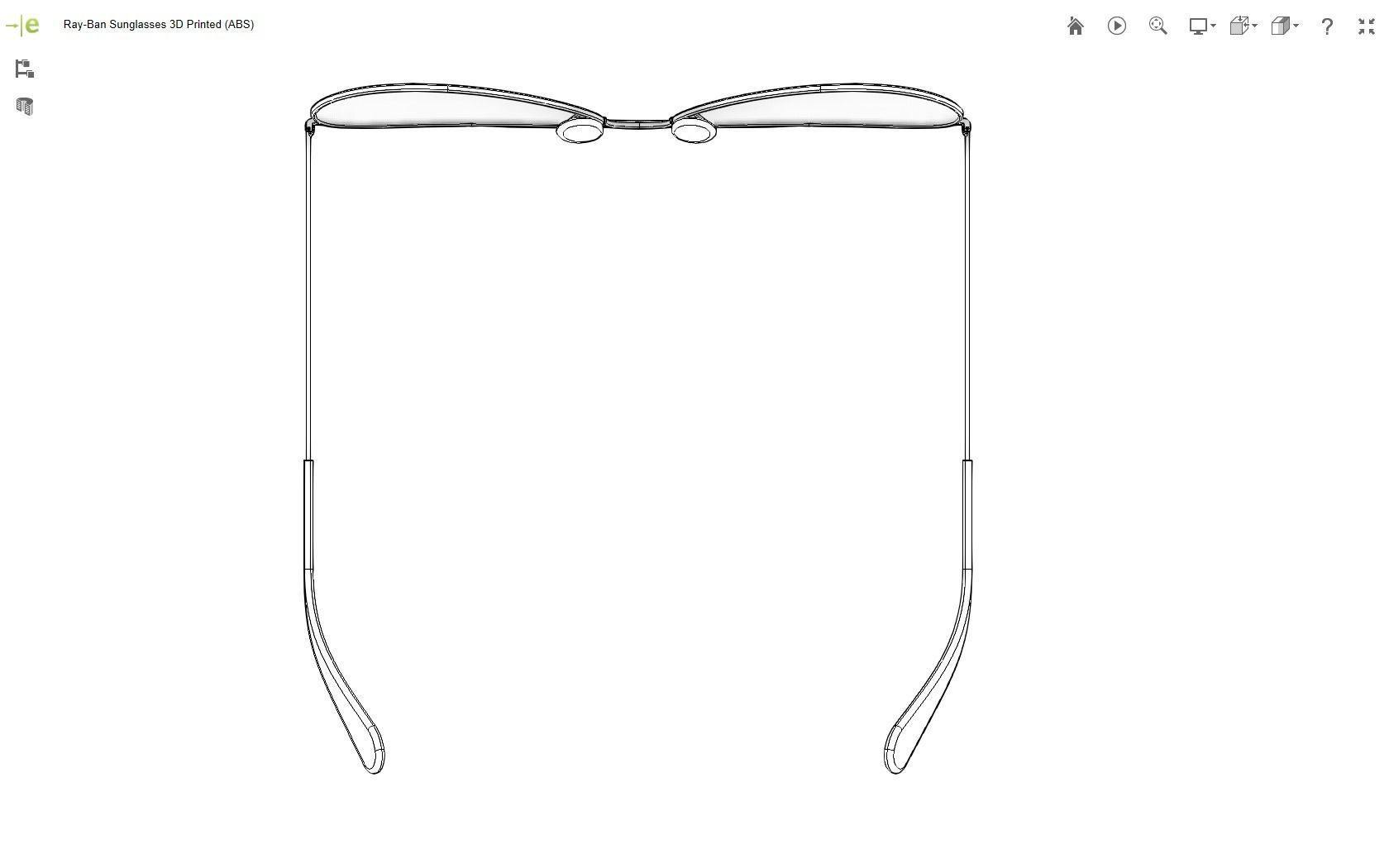 Ray-Ban Sunglasses 3D print model_22