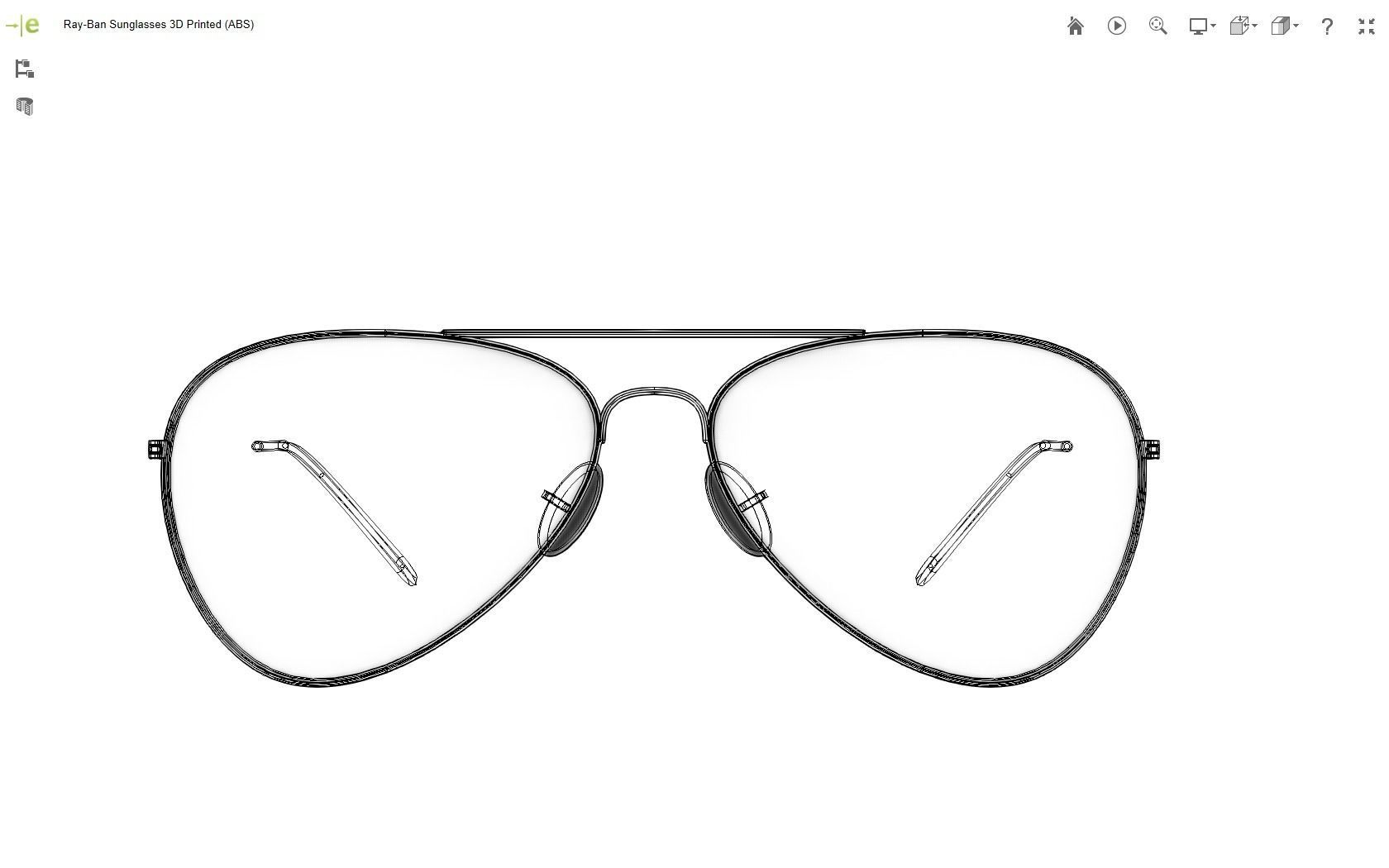 Ray-Ban Sunglasses 3D print model_15