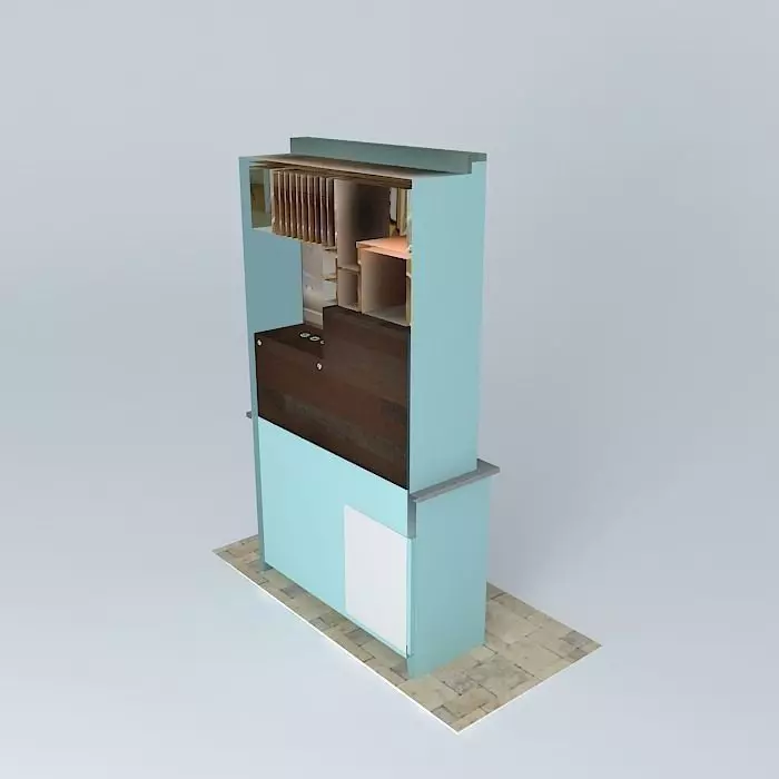 The complete Kitchnette Cabinet Free 3D model