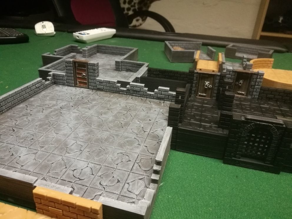 DCRRE dungeon rooms and connectors 3D print model_4