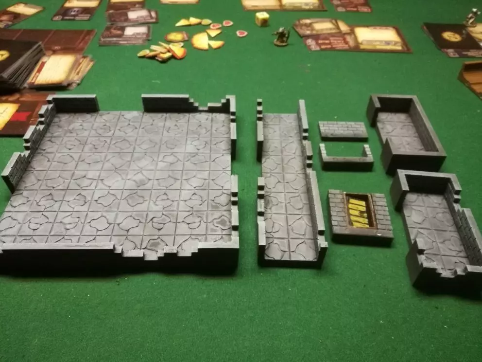 DCRRE dungeon rooms and connectors 3D print model_0