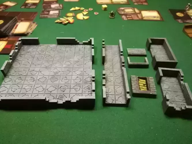 DCRRE dungeon rooms and connectors 3D print model