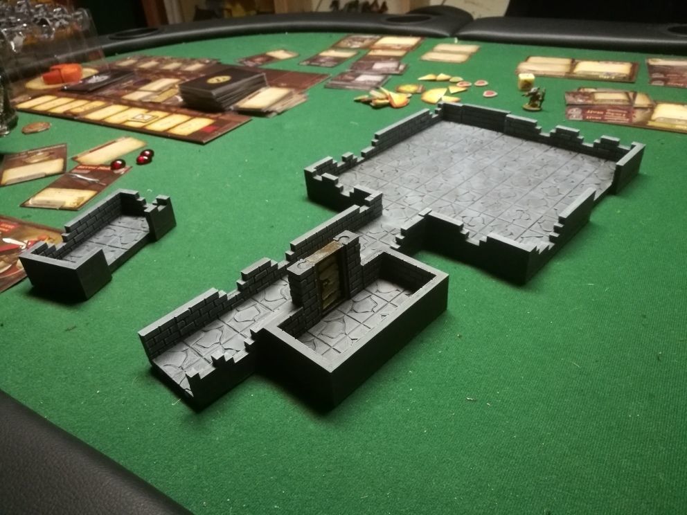 DCRRE dungeon rooms and connectors 3D print model_2