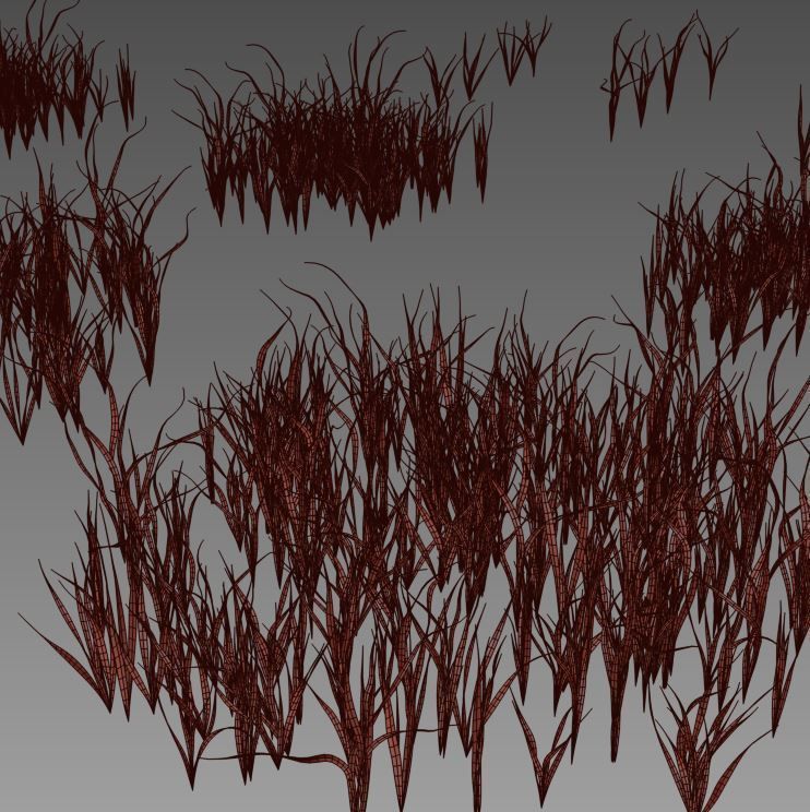 wild grass pack 650 3D model_6