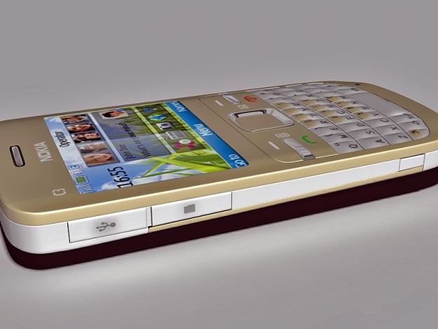 Nokia C3 3D model_4