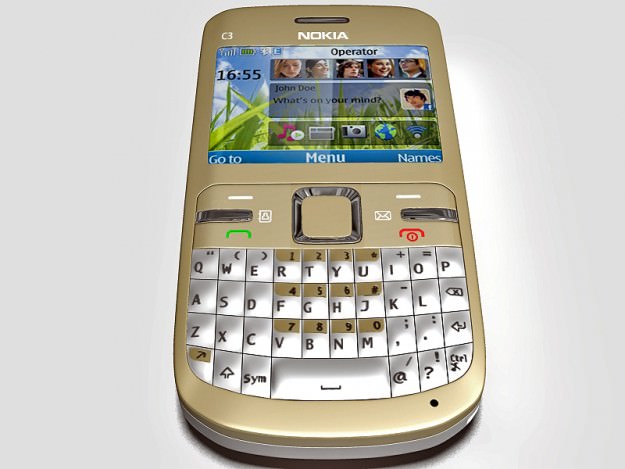 Nokia C3 3D model_1