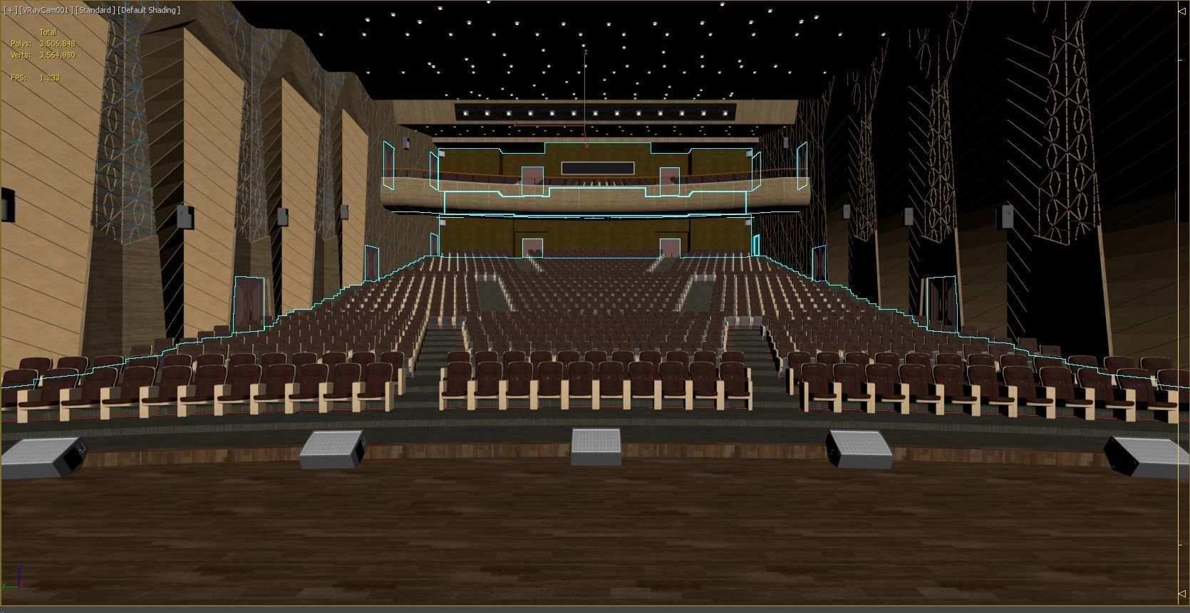 High Detail Conference Center 2 3D model_10