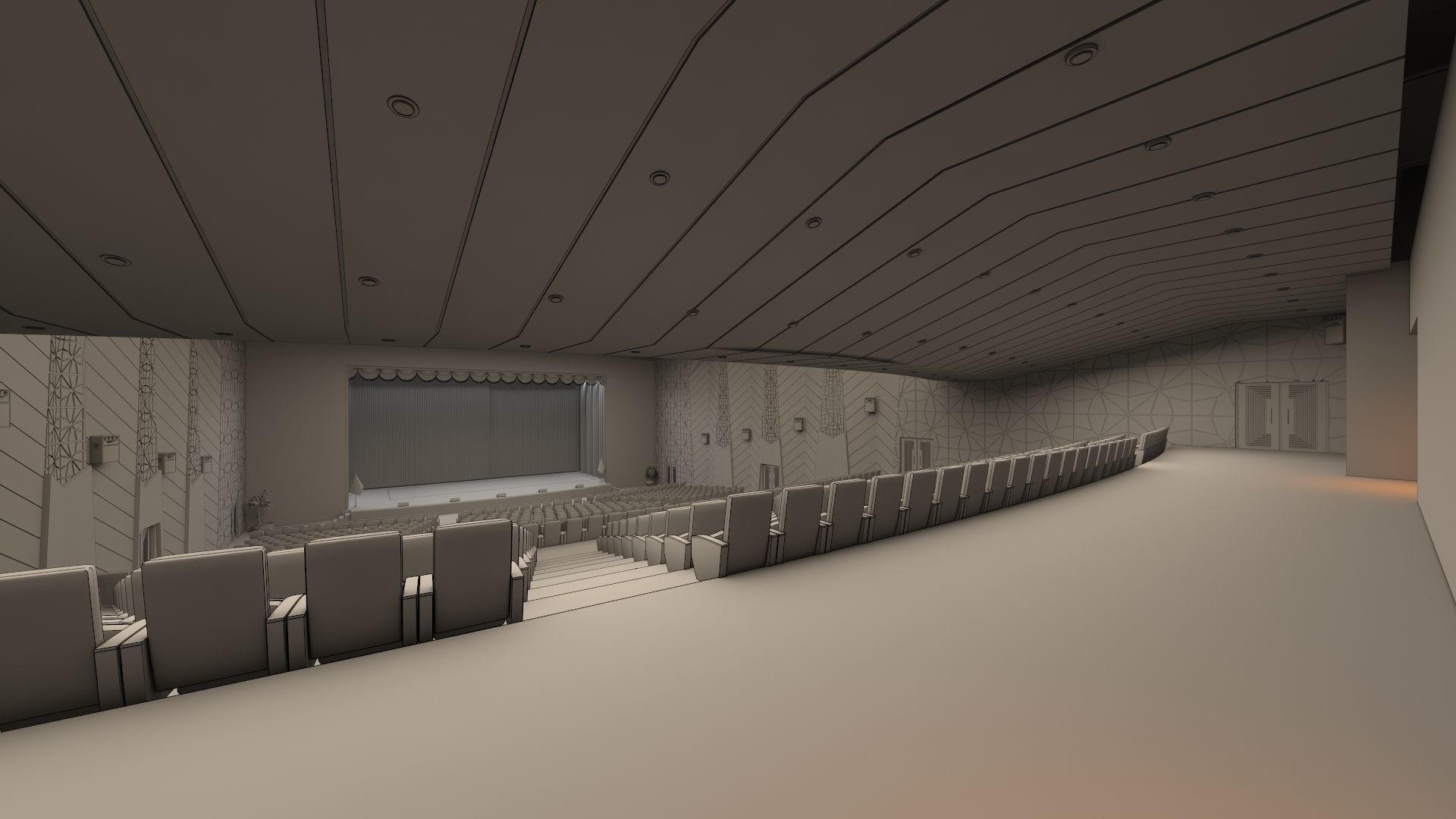 High Detail Conference Center 2 3D model_9