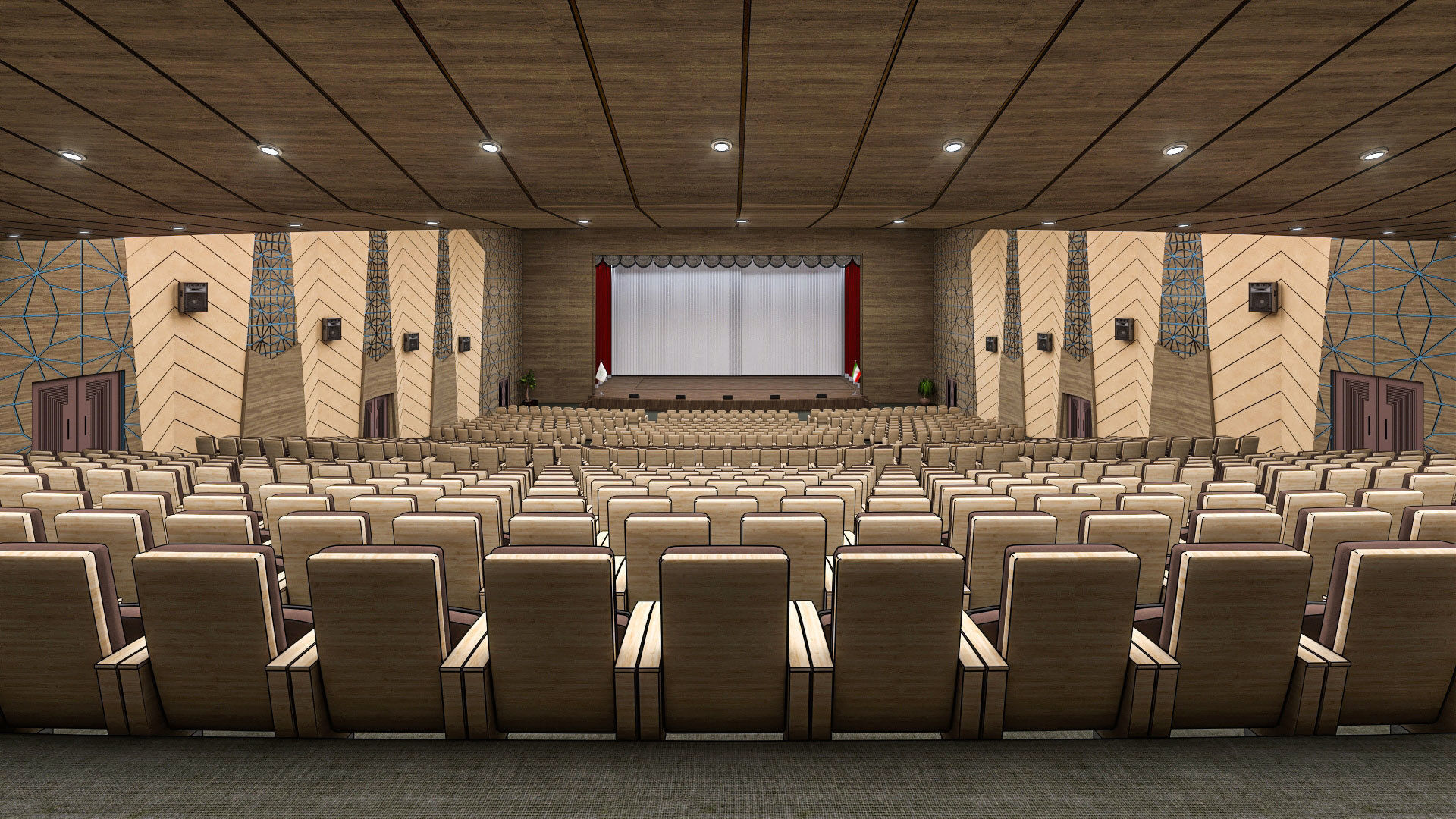 High Detail Conference Center 2 3D model_2