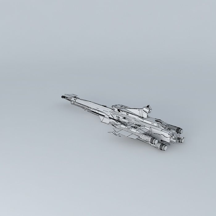 Marauder Class Assault Frigate AF113A  3D model_4