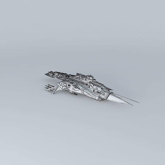 Trident Class Strike Cruiser SC225A-1 3D model_4