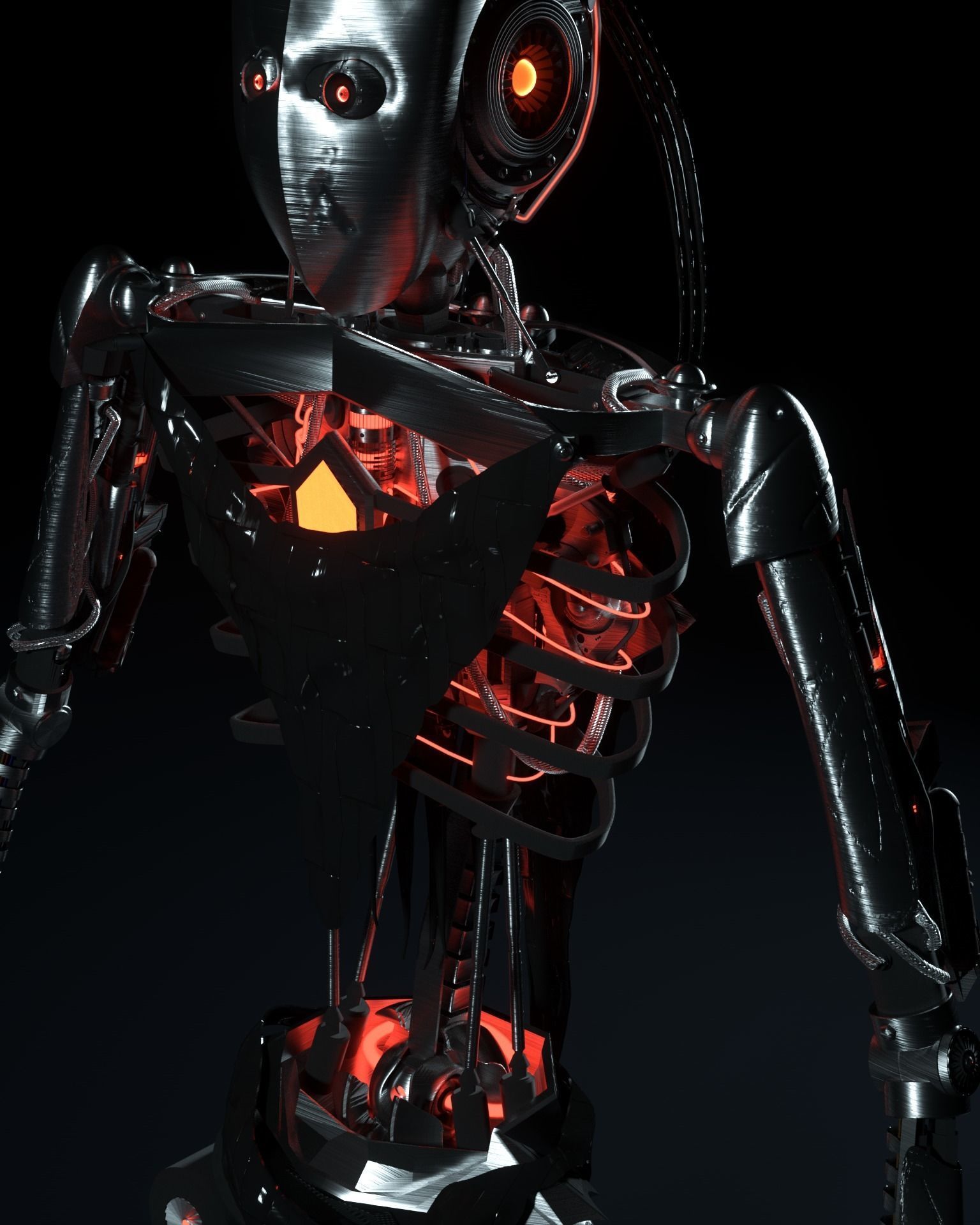 Robot-skeleton Kail Free 3D model_3