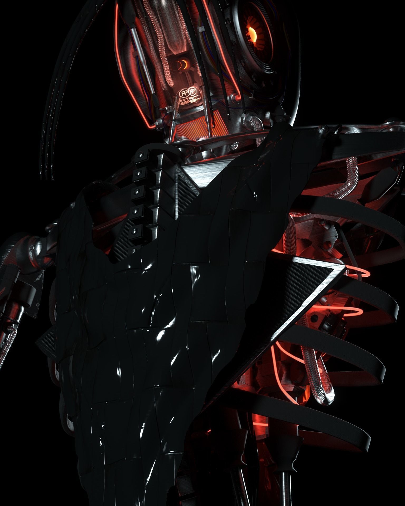 Robot-skeleton Kail Free 3D model_4