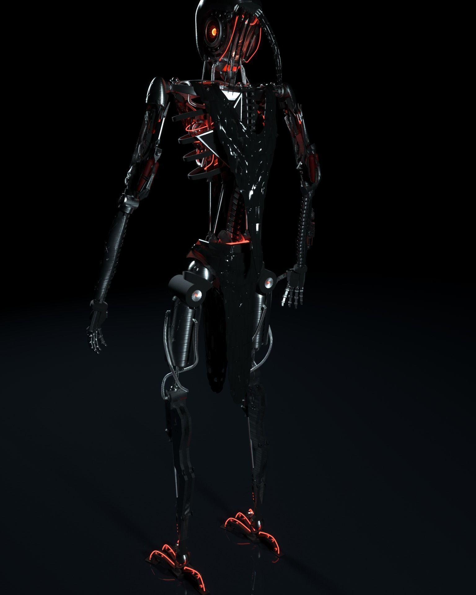 Robot-skeleton Kail Free 3D model_2