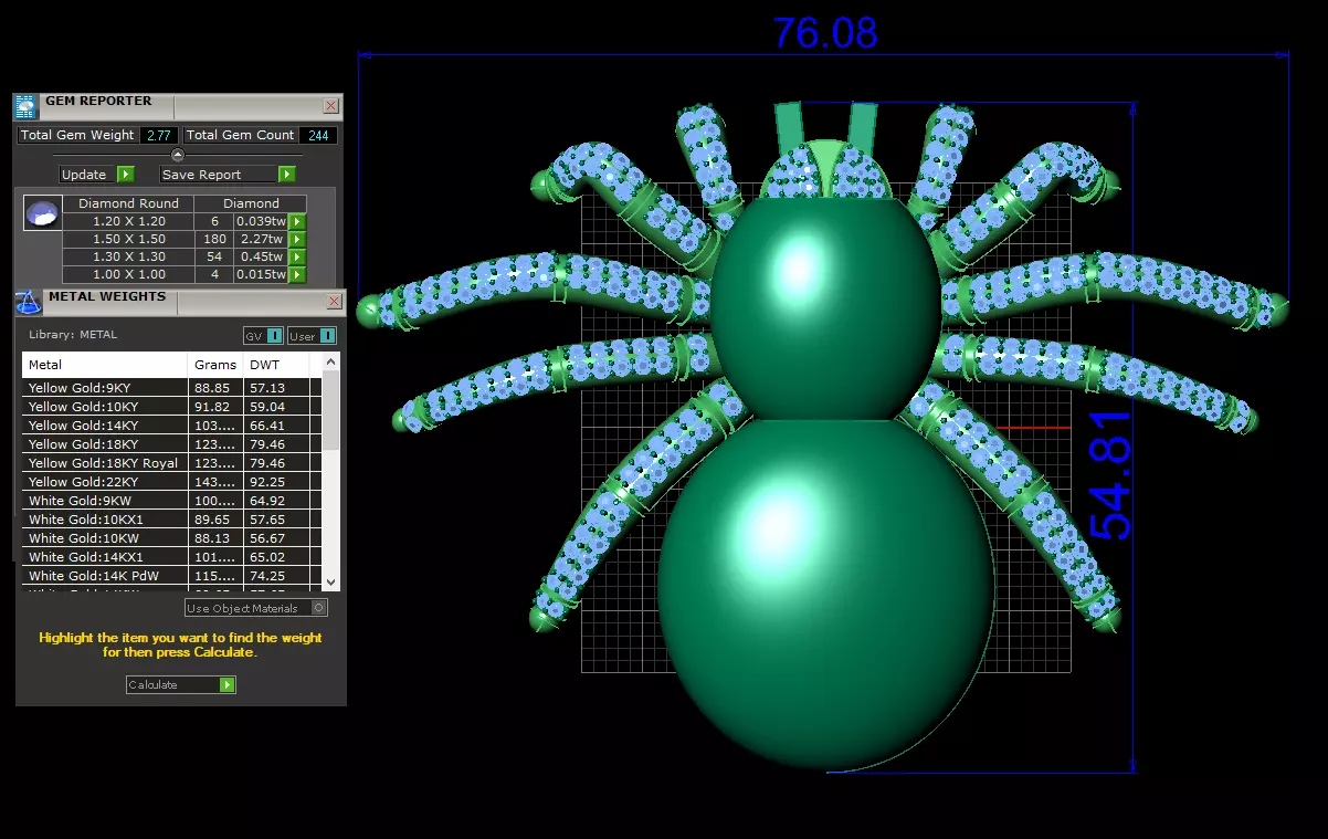 SPIDER PENDANT 3D print model_0