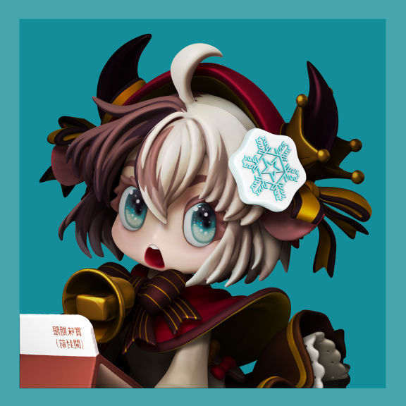 Yukico-tan figure of girl holding milk carton 3D print model_7