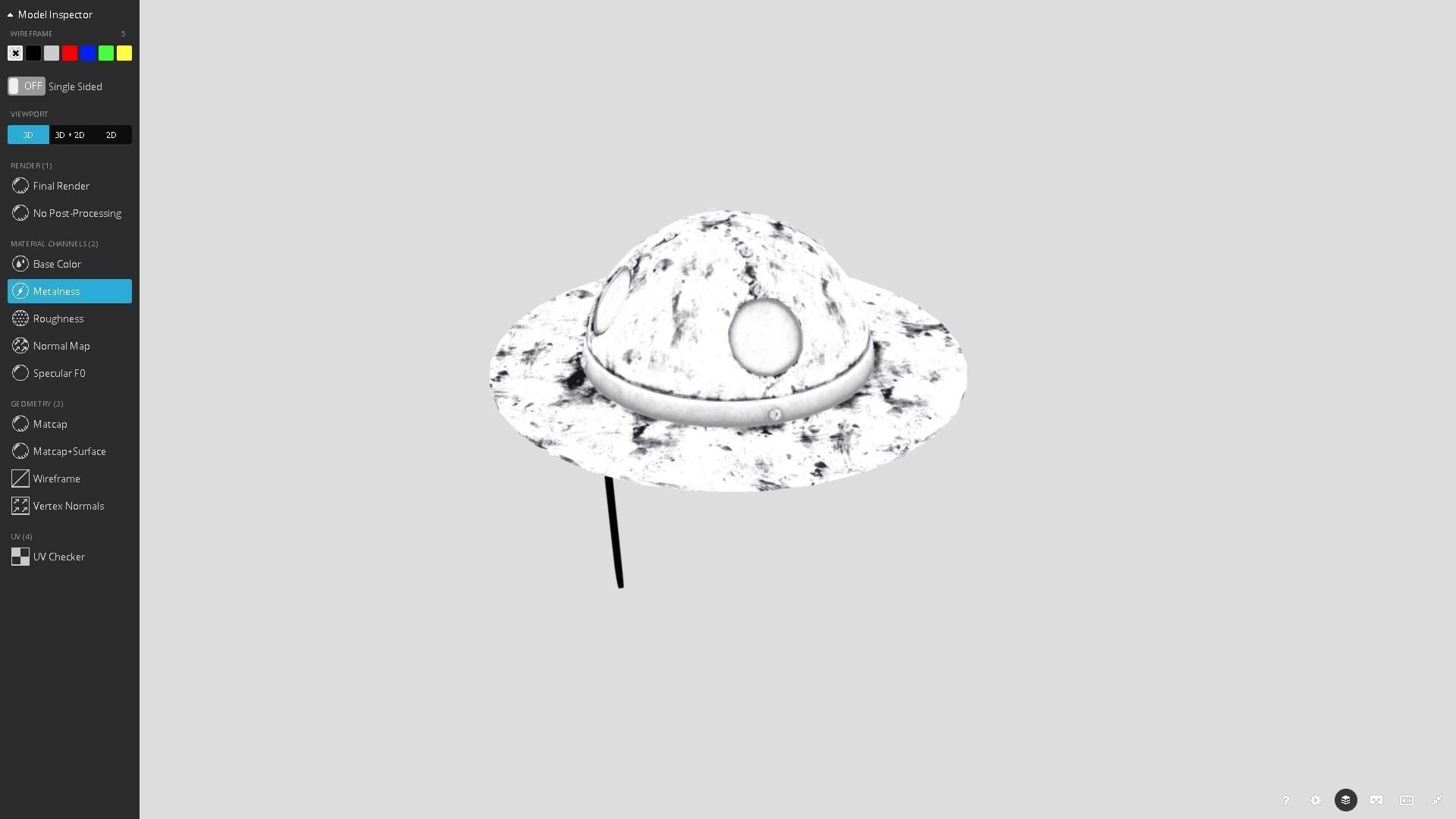 Medieval Sallet Low-poly 3D model_6