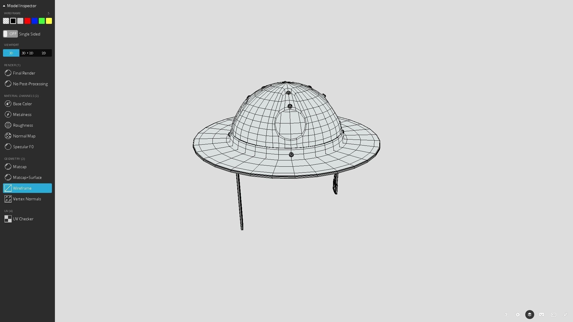 Medieval Sallet Low-poly 3D model_9