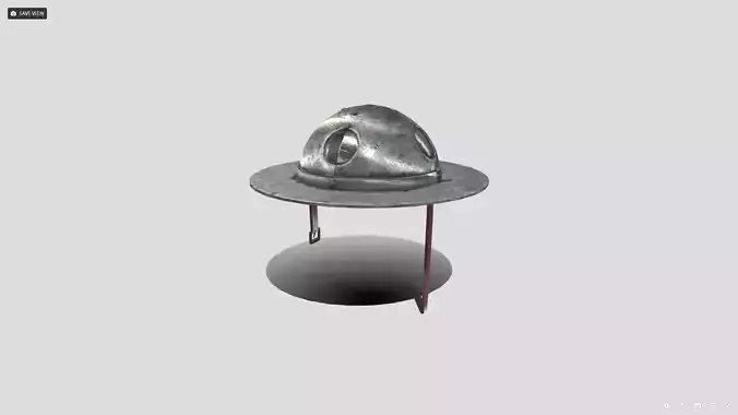 Medieval Sallet Low-poly 3D model