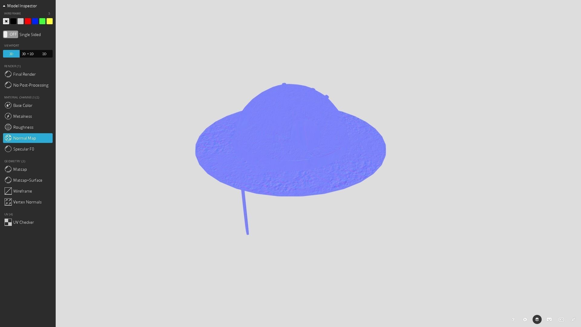 Medieval Sallet Low-poly 3D model_8