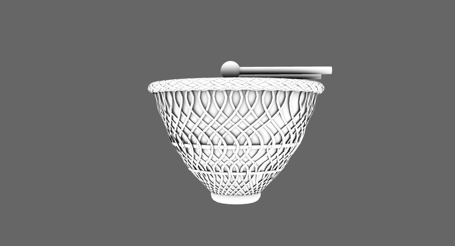 drum 3d model djembe 3D model_2