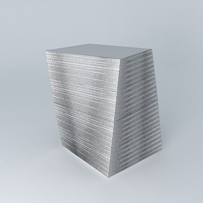 Night table futuristic design 3D model_4