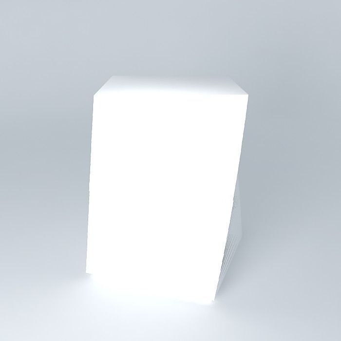 Night table futuristic design 3D model_1