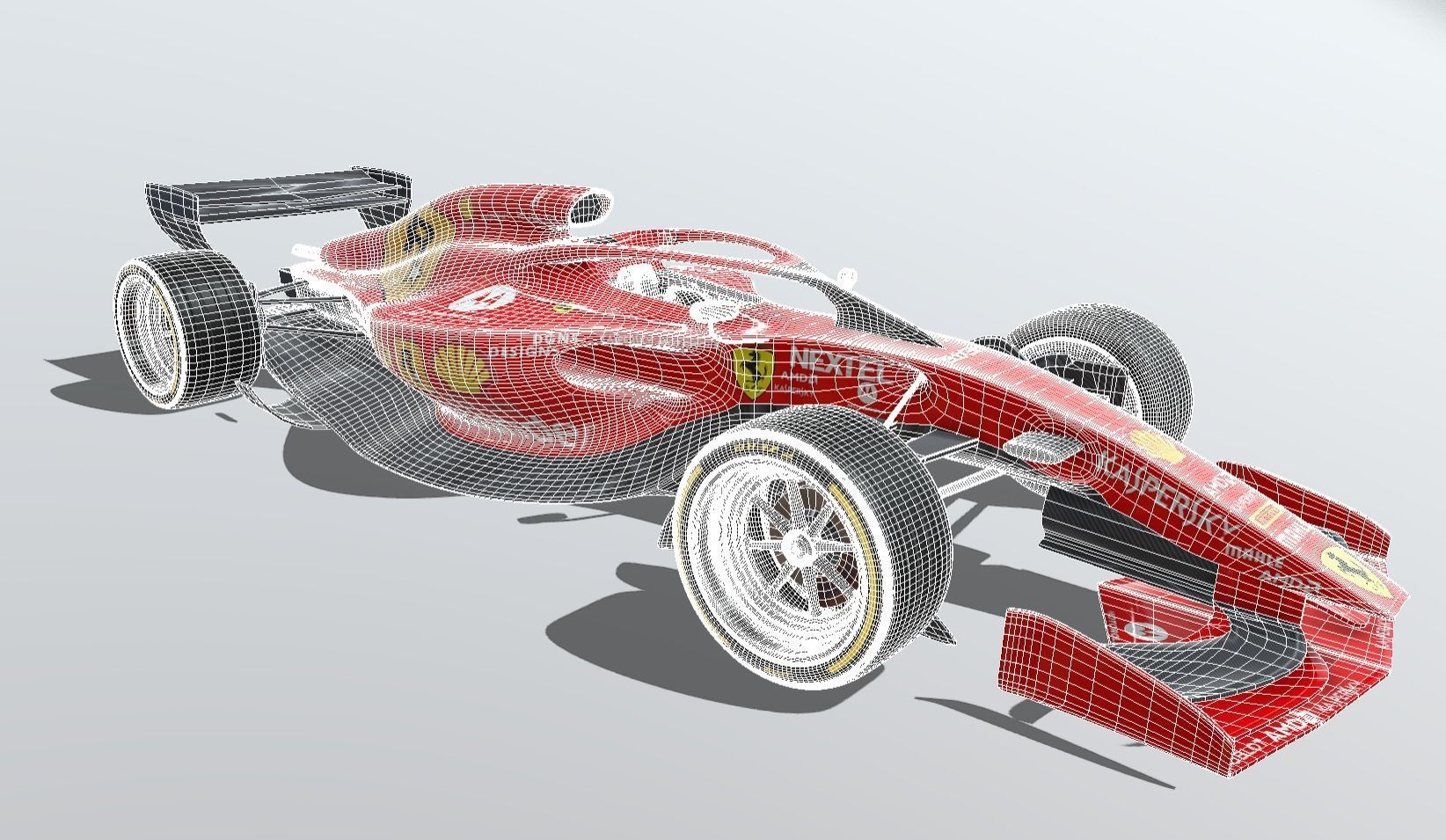 Formula 1 Concept Low-poly 3D model_10