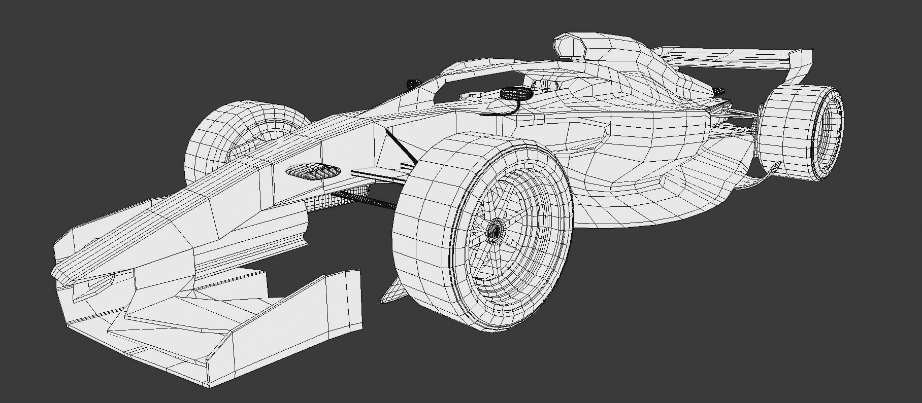 Formula 1 Concept Low-poly 3D model_4