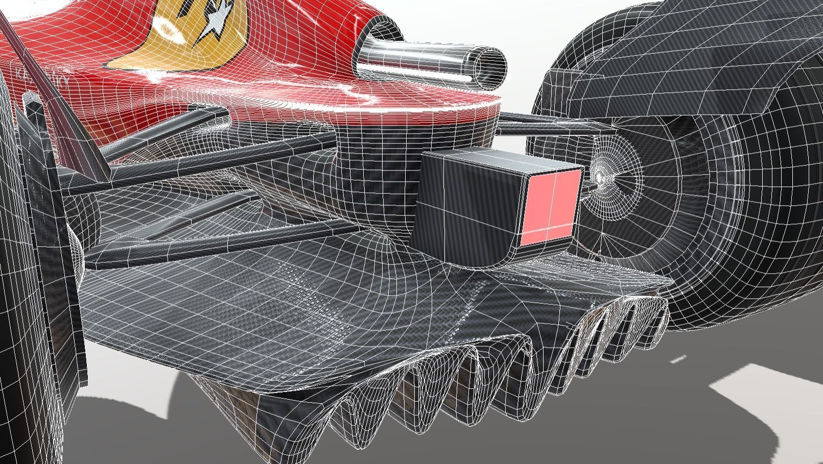 Formula 1 Concept Low-poly 3D model_8