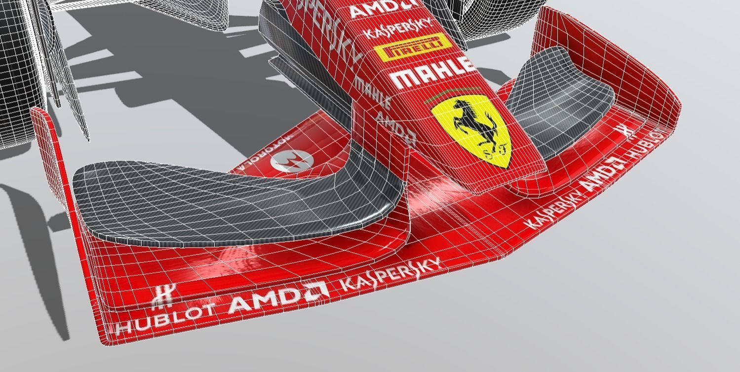 Formula 1 Concept Low-poly 3D model_6
