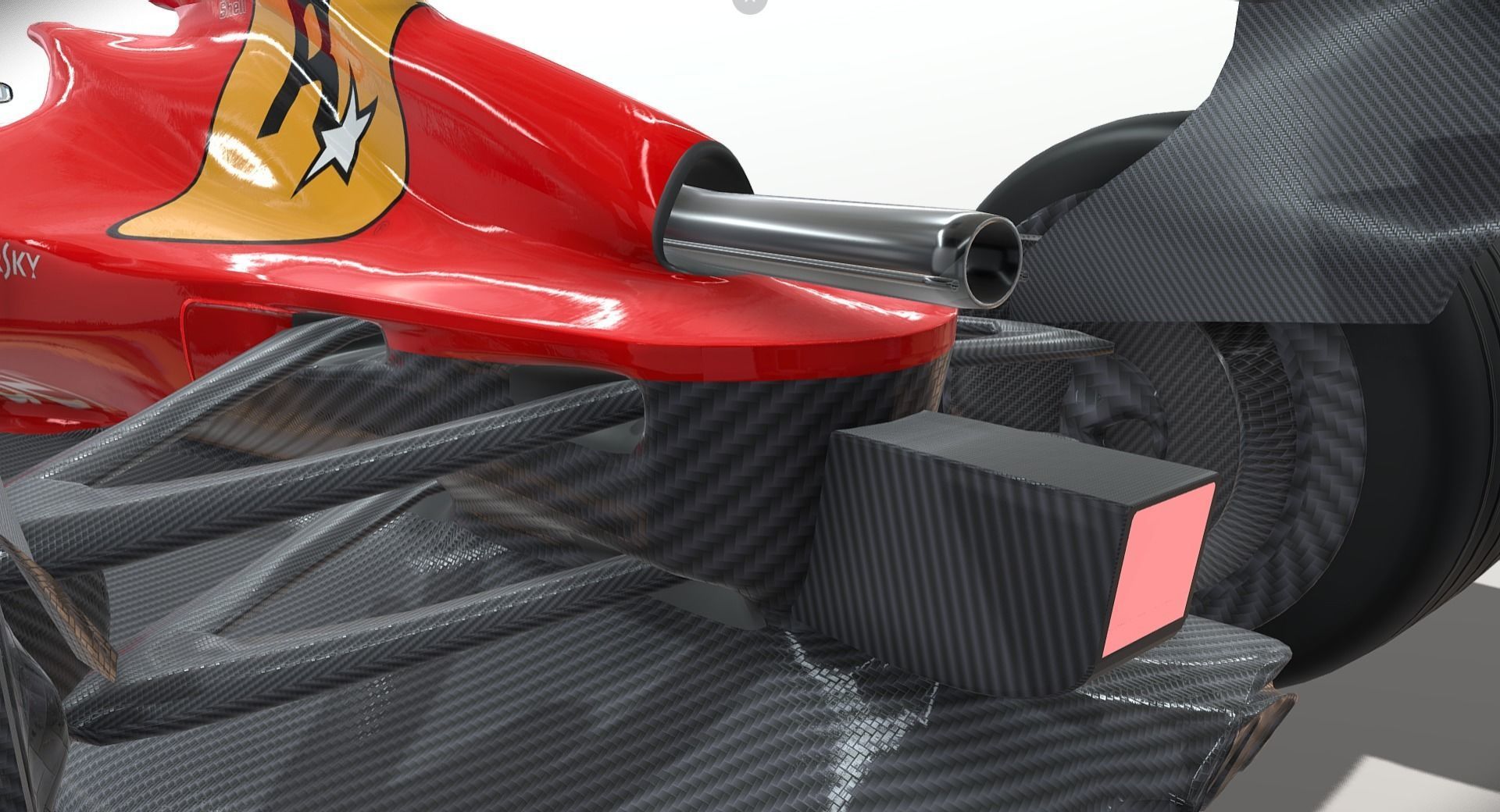 Formula 1 Concept Low-poly 3D model_15