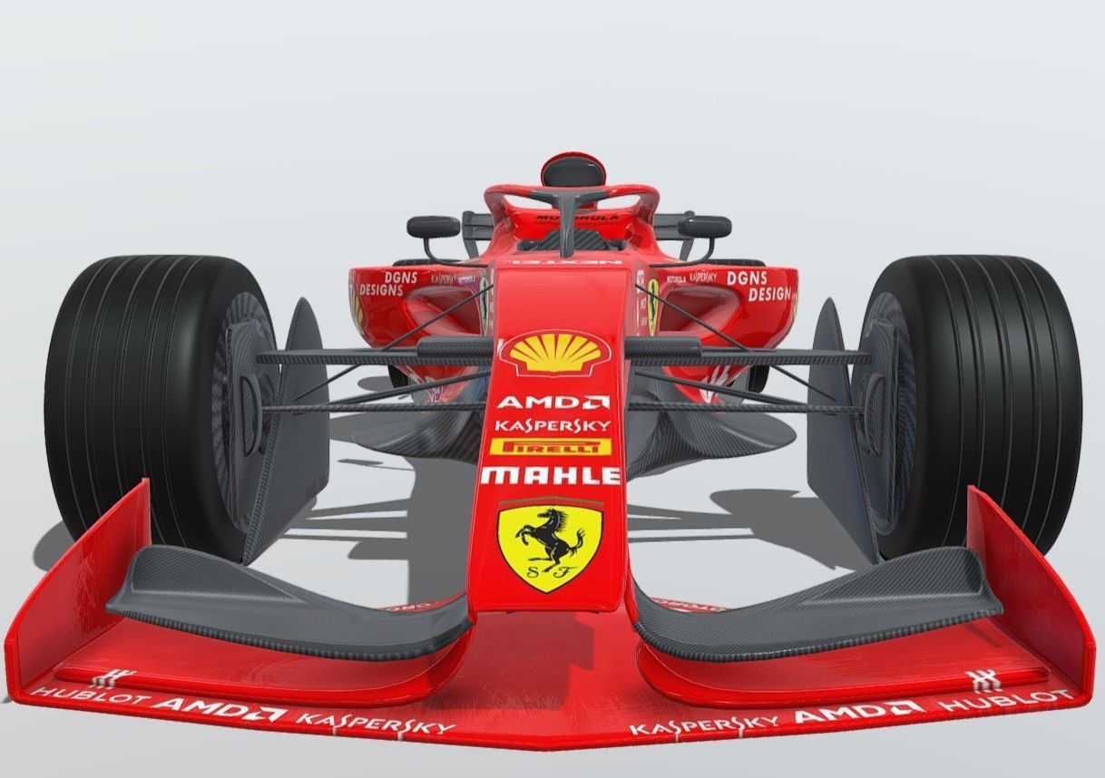 Formula 1 Concept Low-poly 3D model_11