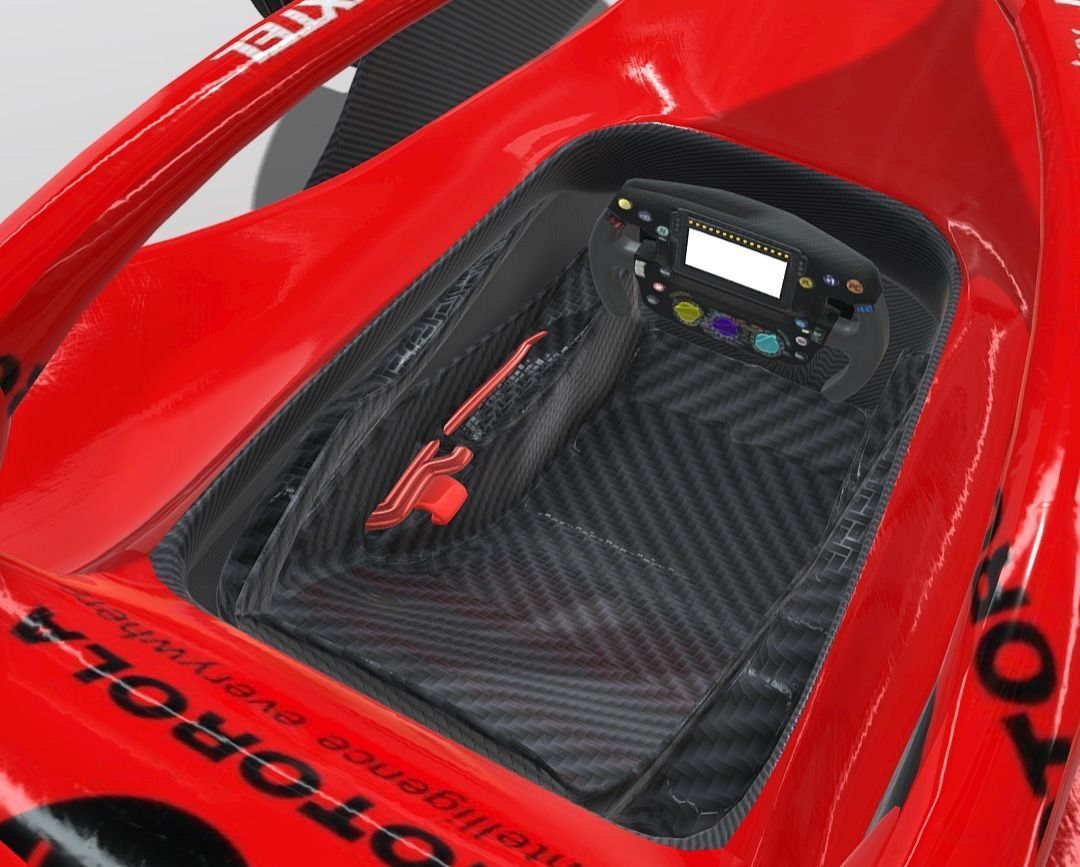 Formula 1 Concept Low-poly 3D model_3