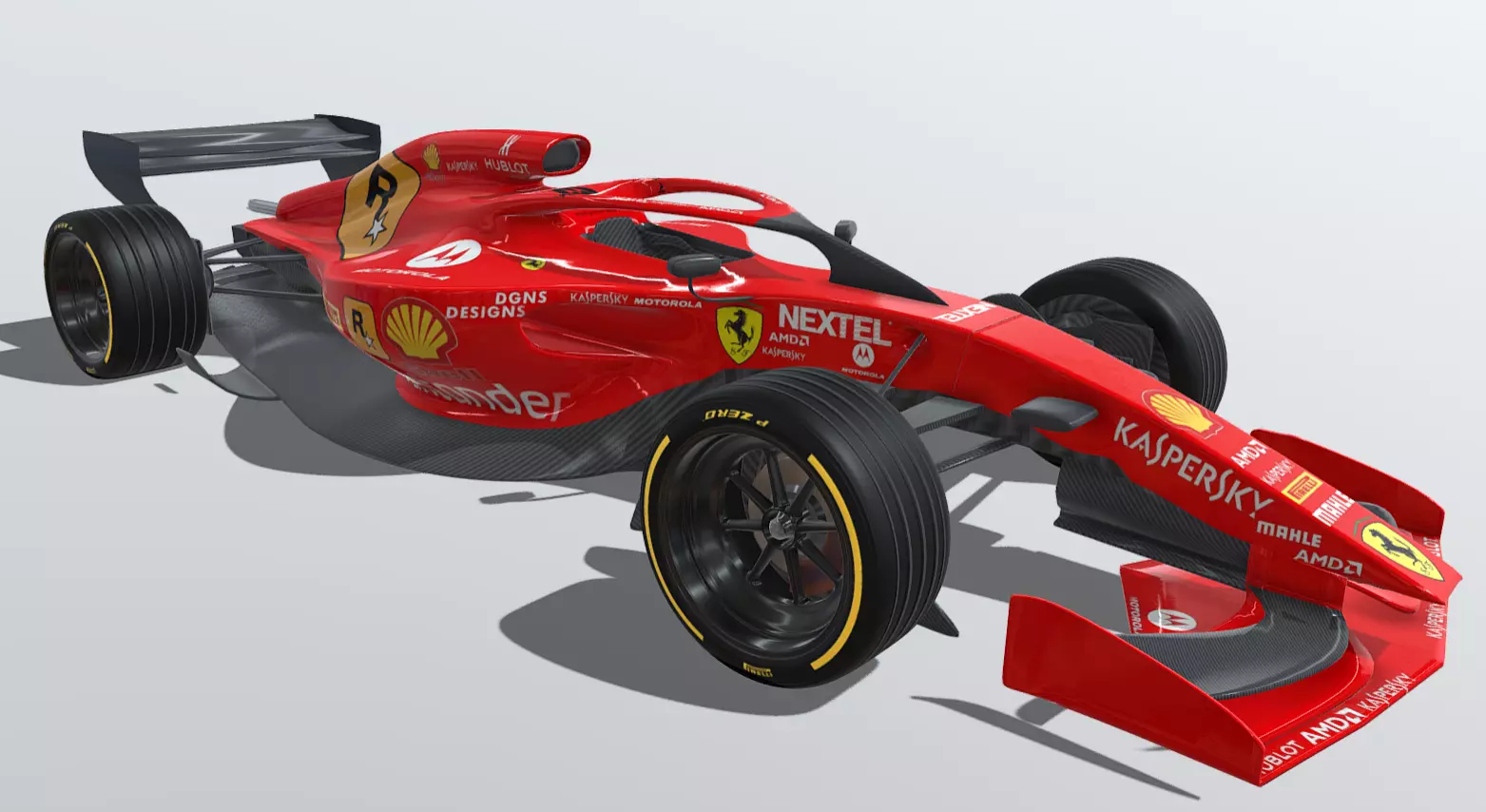 Formula 1 Concept Low-poly 3D model_0