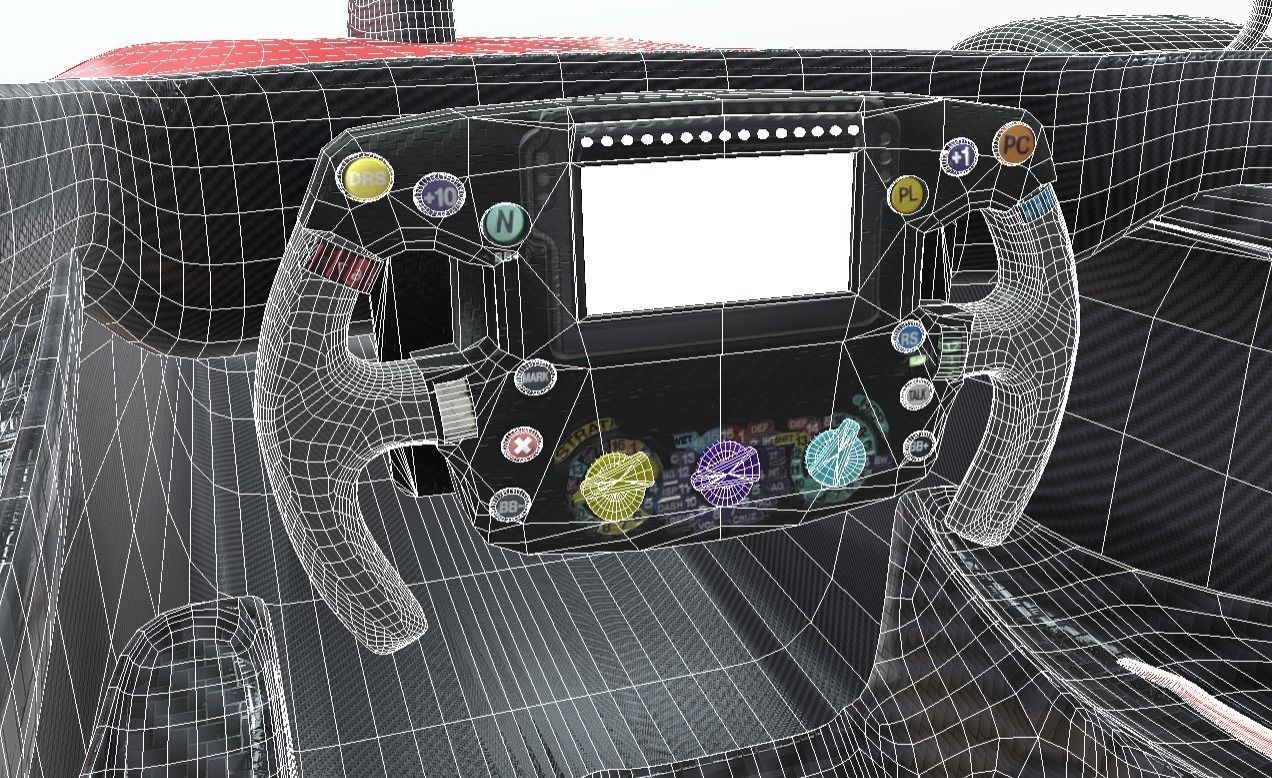 Formula 1 Concept Low-poly 3D model_9