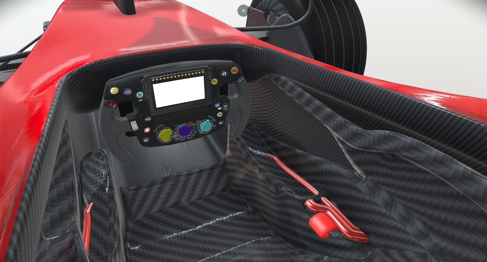 Formula 1 Concept Low-poly 3D model_2