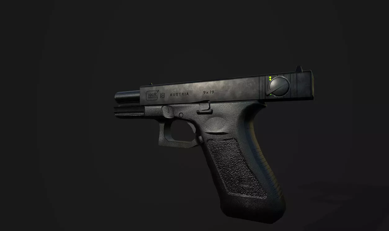 Glock 18 G18 Free low-poly 3D model