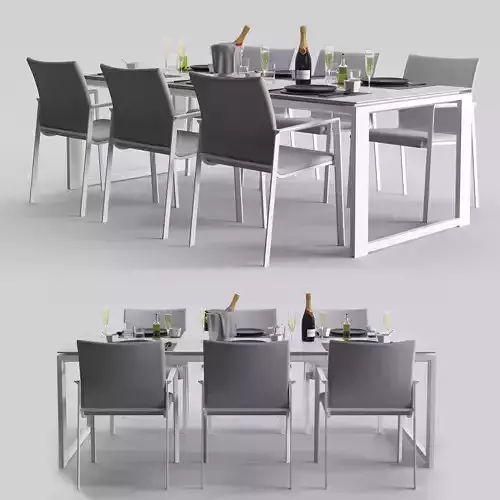 PRO-PRIMAVERA DINING EXTENDABLE 3D model