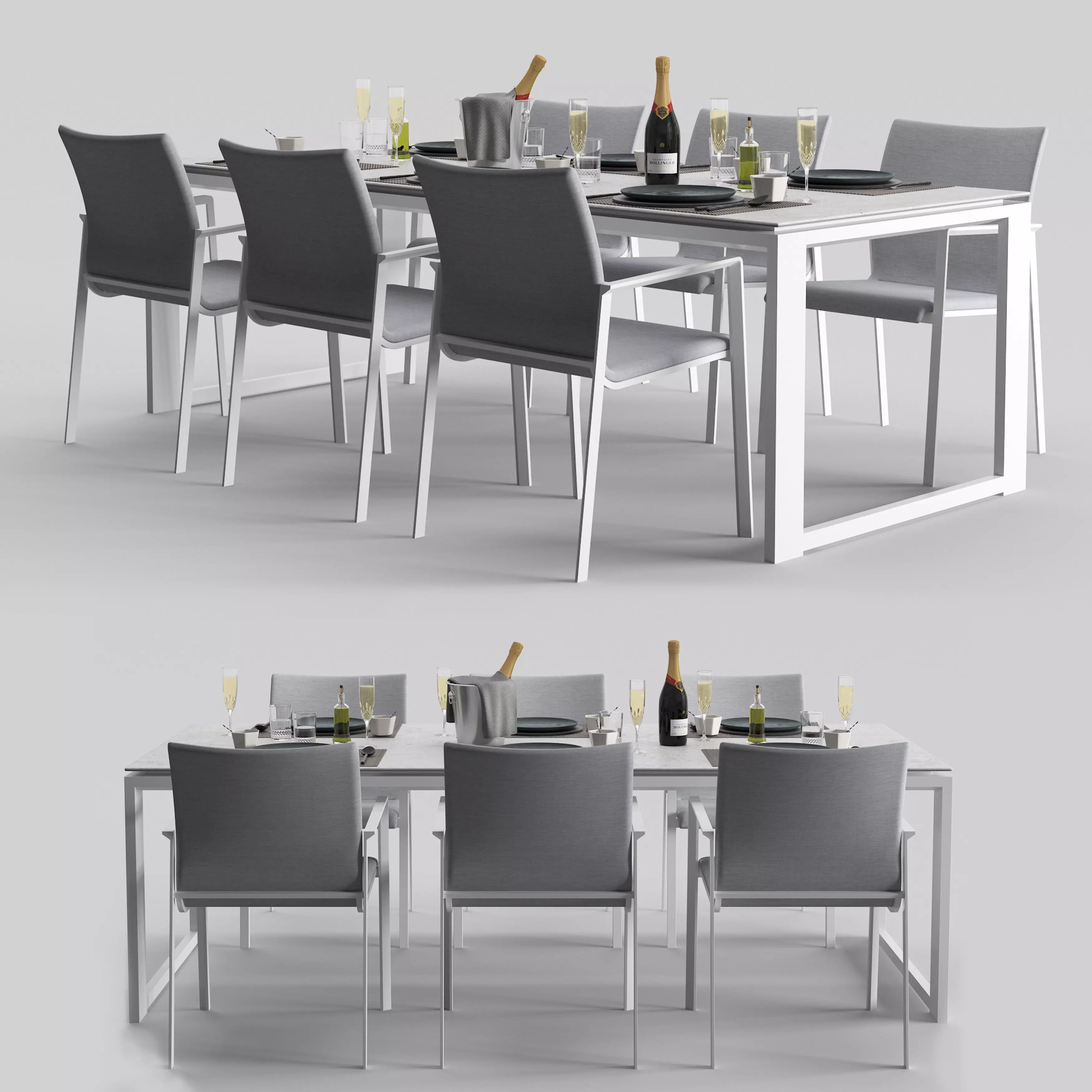 PRO-PRIMAVERA DINING EXTENDABLE 3D model