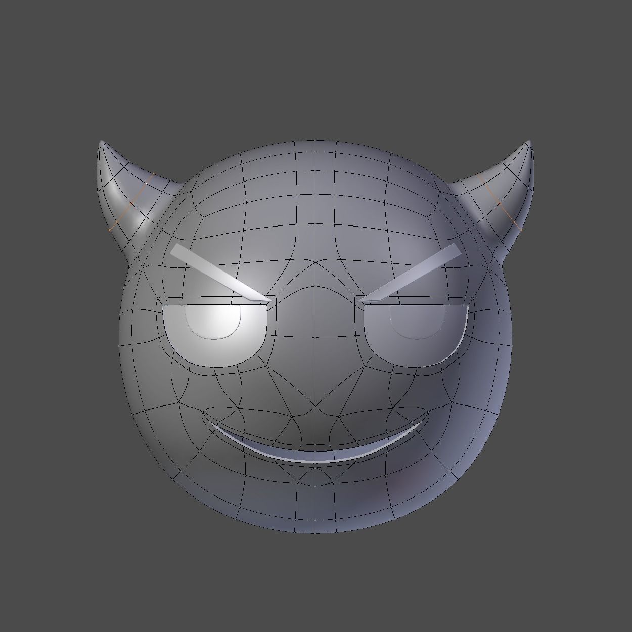 Emoji Evil Demon 3D model_4
